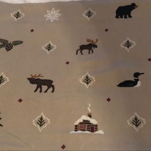Winter flannel twin size sheet